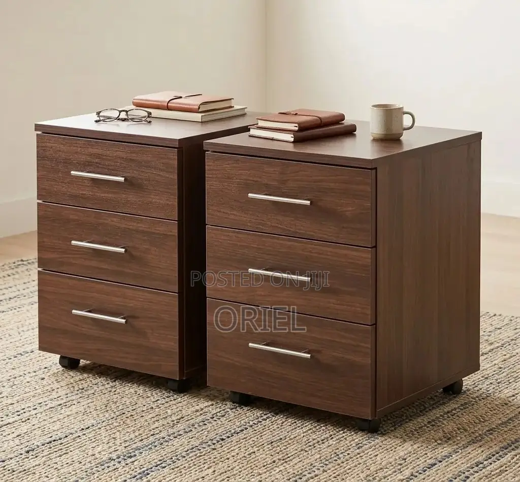 Office Cabinet : Wooden 3-Drawer Storage Cabinet