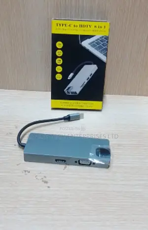 Universal Type-C 8-in-1 Adapter for MacBook, Windows Android Devices