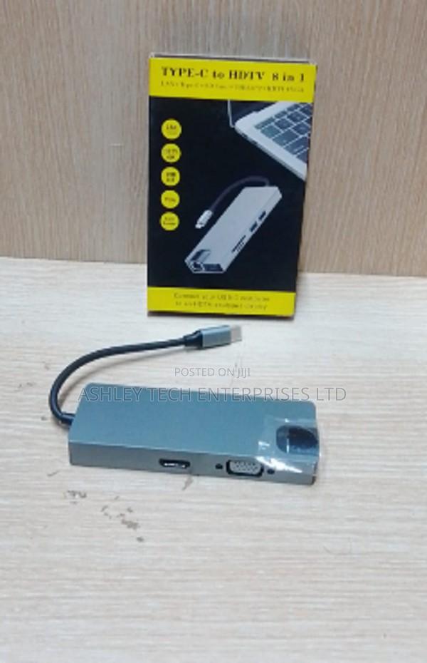 Universal Type-C 8-in-1 Adapter for MacBook, Windows Android Devices - main view