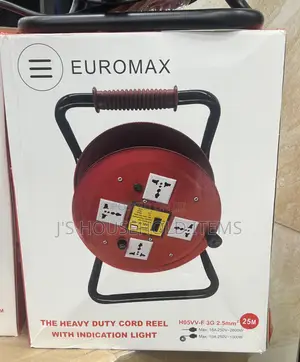 Euromax Heavy Duty Cord Reel 2.5mm 25m