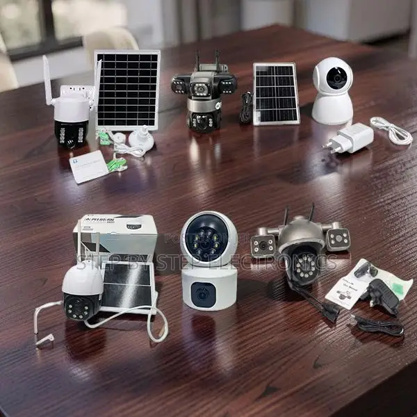 Ultra-Low Power 4G and Wifi Rotating Dual Triple Lens Solar Cameras