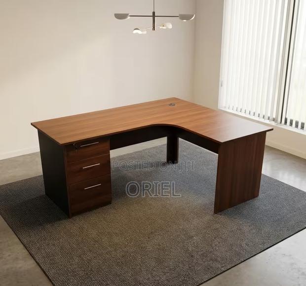 Office Desk : 1.4m Corner Office Study Desk - thumbnail 2