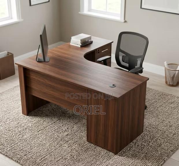 Office Desk : 1.4m Corner Office Study Desk - thumbnail 3
