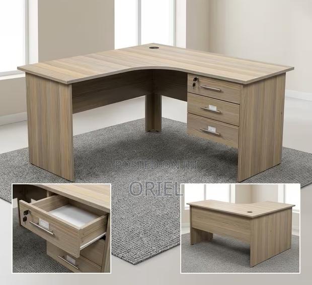 Office Desk : 1.4m Corner Office Study Desk - thumbnail 10