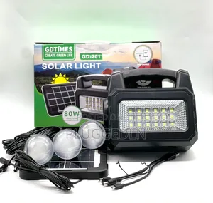 Solar Lamp.with 3 LED Bulbs.