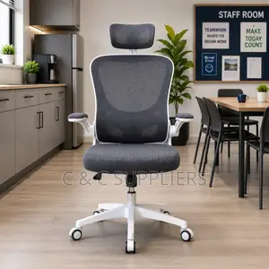 Ergonomic Home Mesh Chair With Flip Arm's.
