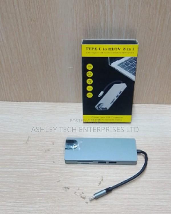 8-in-1 USB-C Adapter Hub for MacBook, Laptop Tablet