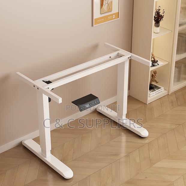 Black Height Adjustable Home Desk-120cm - thumbnail 4