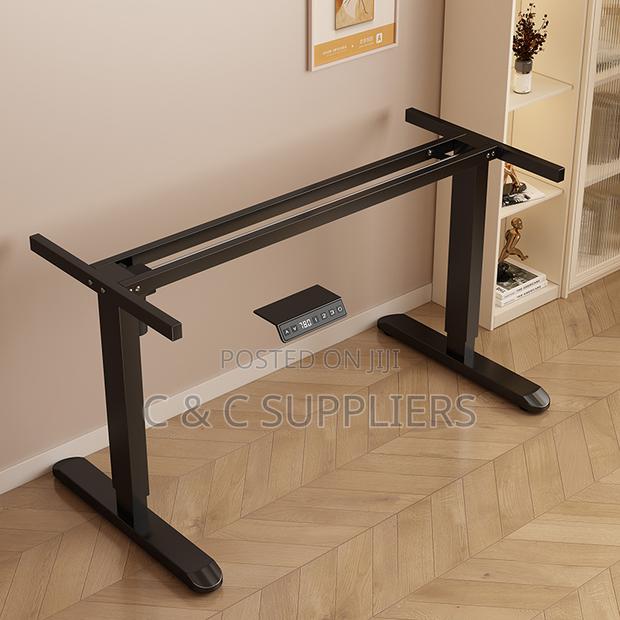 Black Height Adjustable Home Desk-120cm - thumbnail 5