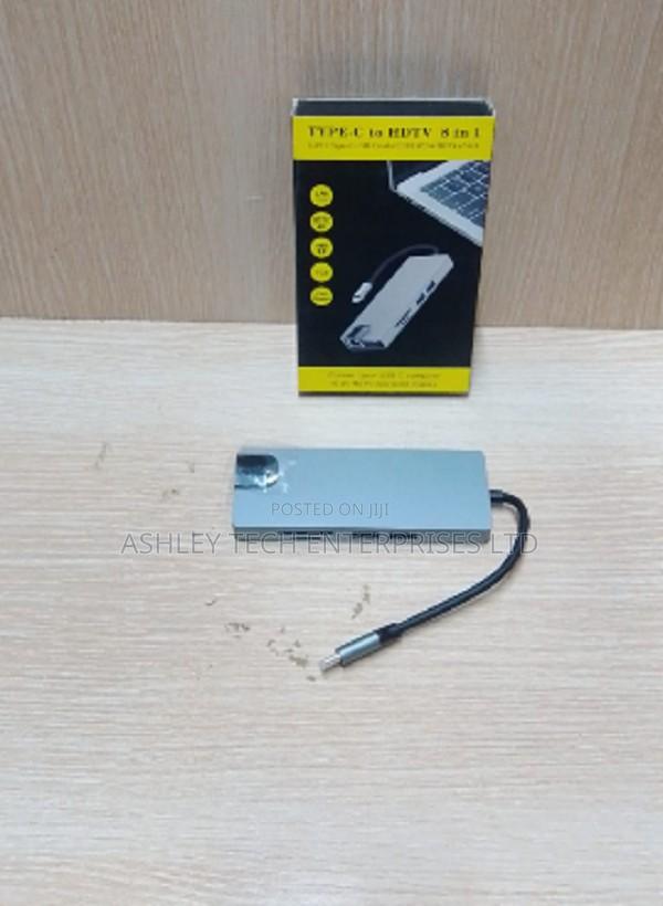 Type-C USB Hub 8-in-1 High-Speed Multiport Adapter
