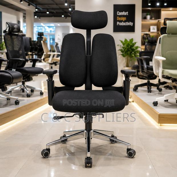 Orthopedic Dual Back Executive Chair. - thumbnail 4