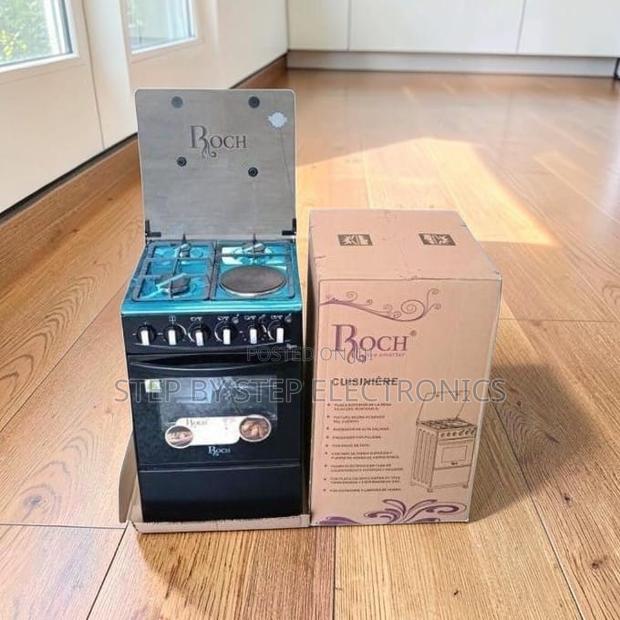 High-End Multipurpose 3 Gas Burners+1 Hotplate Free Standing Cooker - main view