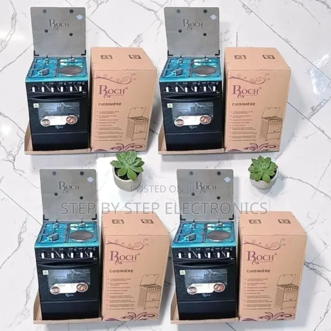 High-End Multipurpose 3 Gas Burners+1 Hotplate Free Standing Cooker