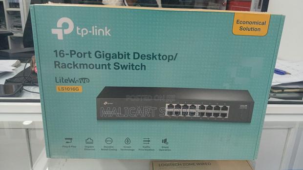 TP-Link LS1016G 16-Port Gigabit Desktop/Rackmount Switch