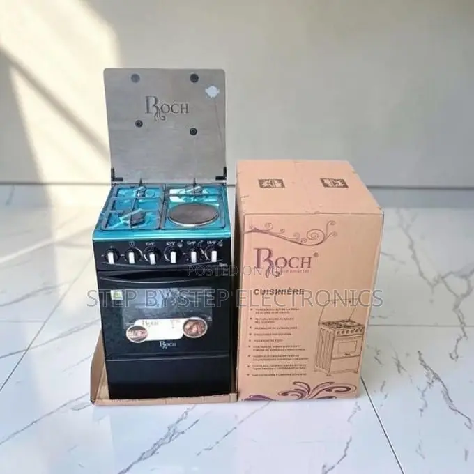 Powerful Heating 4 Gas 3 Gas Burners +1 Electric Free Standing Cooker
