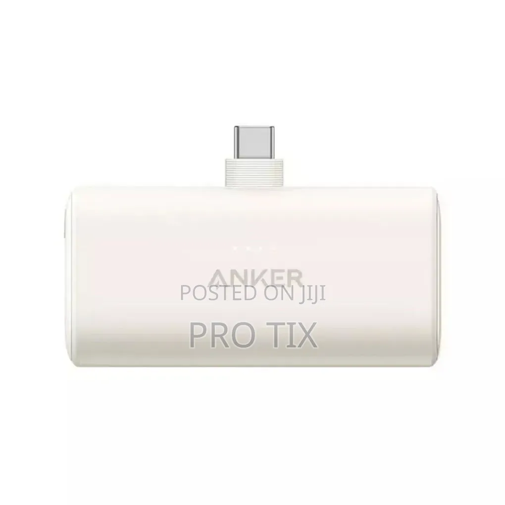 Anker Nano Powerbank (22.5w, Built in Use USB Connector) White