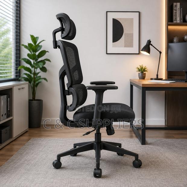 Adjustable Orthopedic Home Task Chair. - thumbnail 6