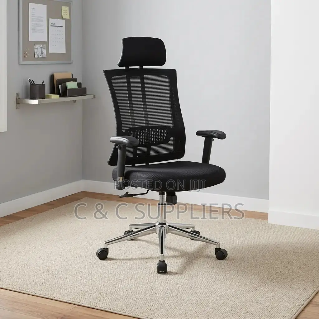 Orthopedic High Back Chair With Lumber Support