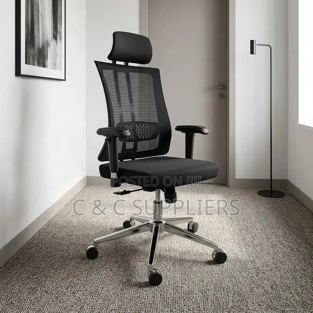 Orthopedic High Back Chair With Lumber Support