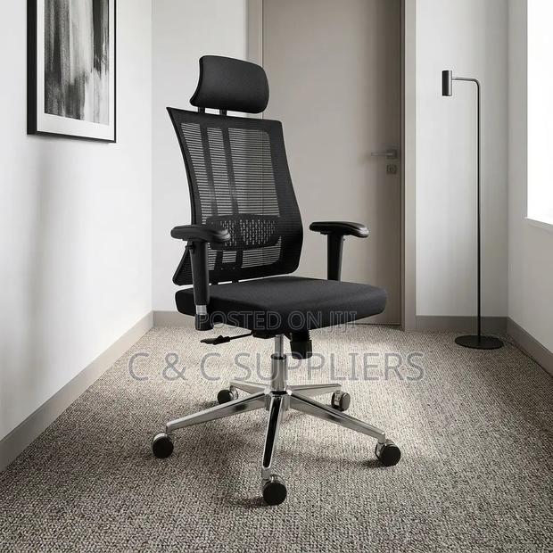Orthopedic High Back Chair With Lumber Support - thumbnail 6