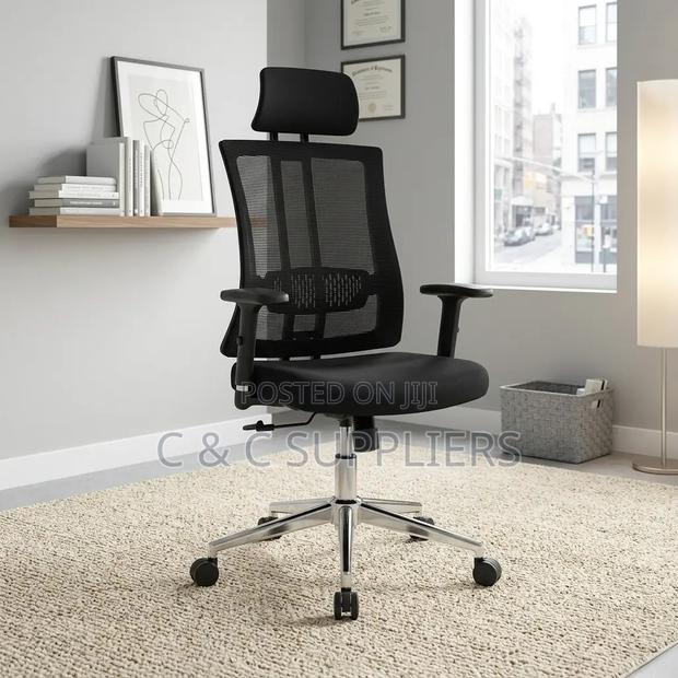 Orthopedic High Back Chair With Lumber Support - thumbnail 5