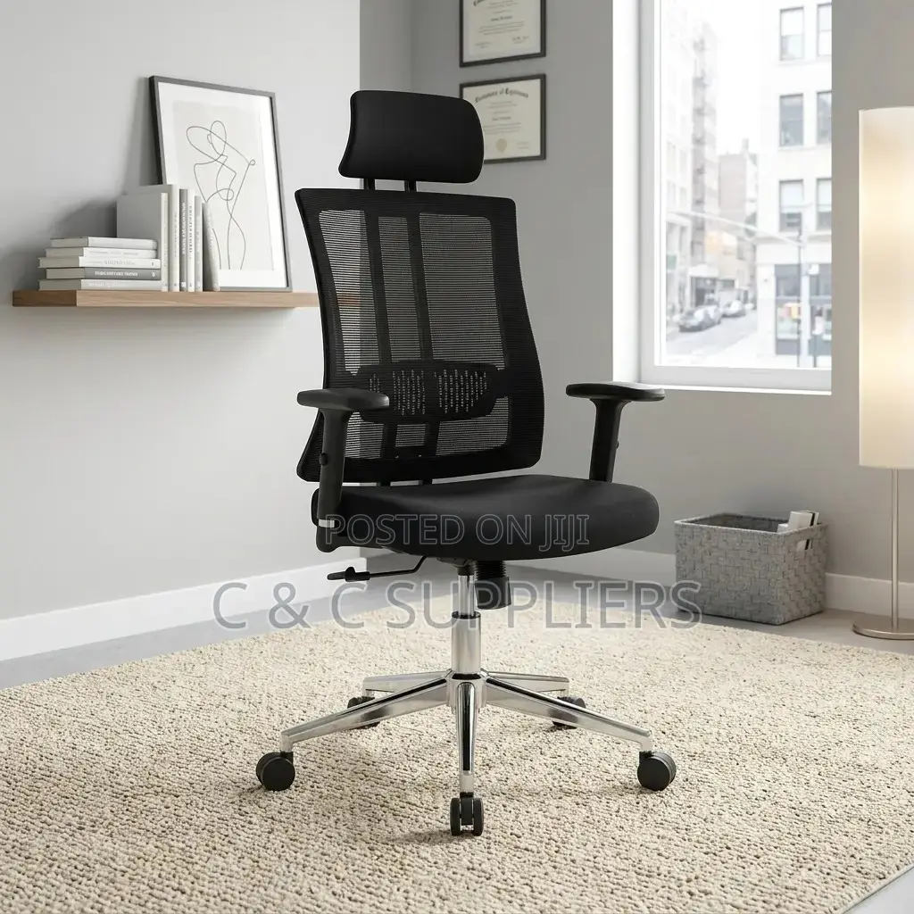 Orthopedic High Back Chair With Lumber Support