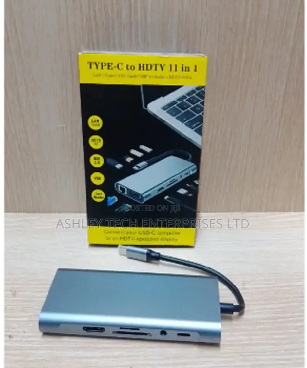 USB-C 11-in-1 Multiport Hub With HDMI, Ethernet, USB 3.0 SD Reader