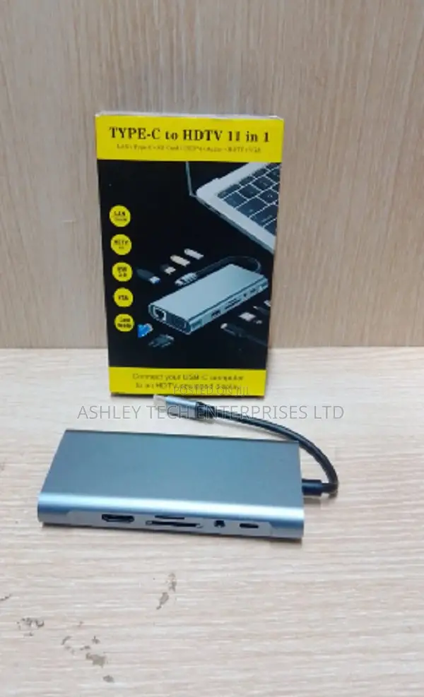 11-in-1 Type-C Hub With HDMI, RJ45 LAN Fast PD Charging