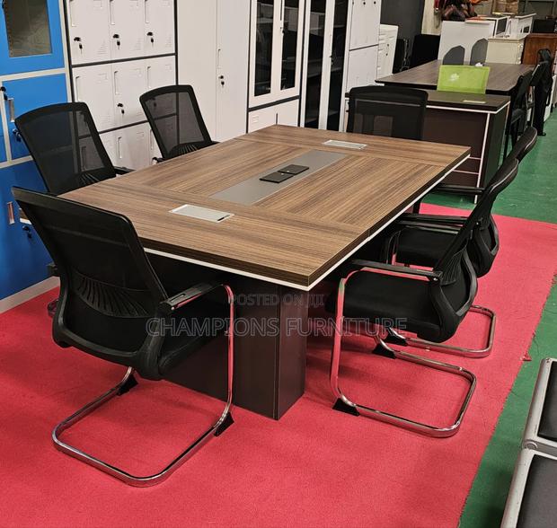 2M Boardroom Table and 6Cantilever Chairs - main view