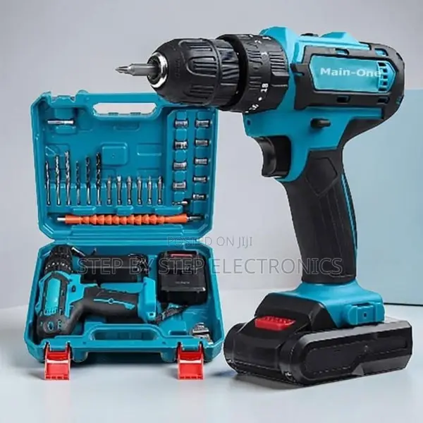 Compact DIY Work Tool Set Main-One Cordless Drill With Free Drill Bits