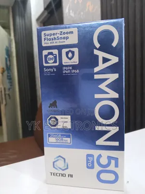 New Tecno Camon 50 Pro 256 GB Blue