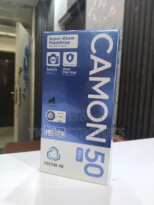 New Tecno Camon 50 Pro 256 GB Black