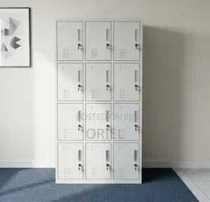 Office Cabinet : 12-Door Metal Staff Storage Lockers