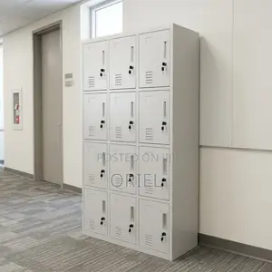 Office Cabinet : 12-Door Metal Staff Storage Lockers
