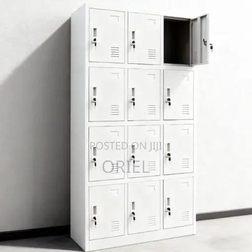 Office Cabinet : 12-Door Metal Staff Storage Lockers