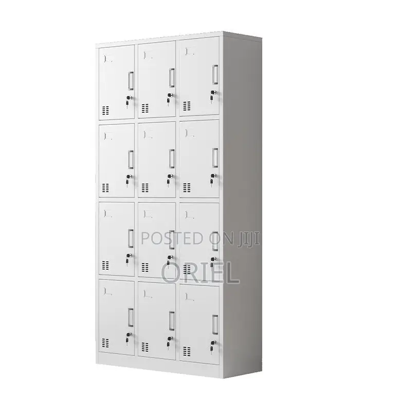 Office Cabinet : 12-Door Metal Staff Storage Lockers