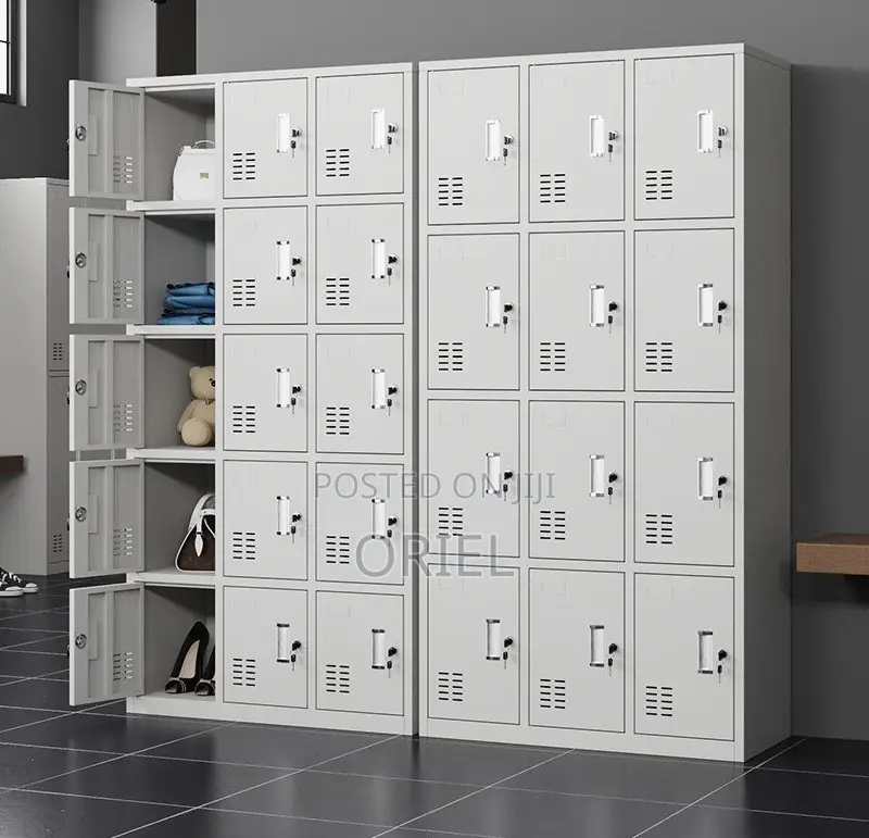 Office Cabinet : 12-Door Metal Staff Storage Lockers