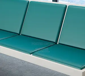 Office Bench : 3-Seater Heavy-Duty Padded Office Waiting Bench
