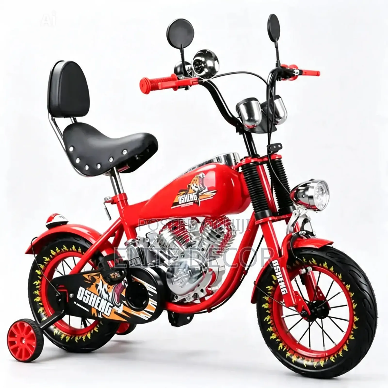 Osheng 16-Inch Kids Chopper Bicycle – Motorcycle Style