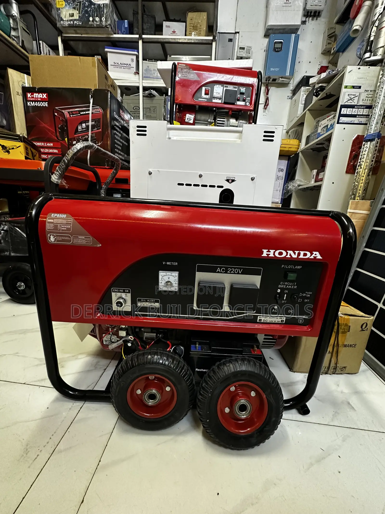 Honda 8.5Kva Keystart Gasoline Generator With Wheels