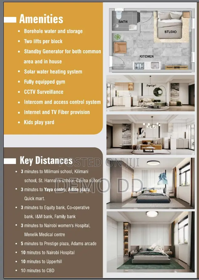Studio Apartment in Brickford Heights, Hurlingham for sale