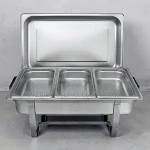 Factory Deals 11L Stainless Steel Triple Chafing Dish