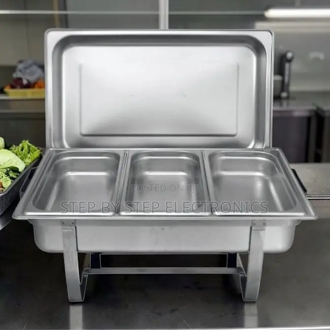 Distributor Prices 11L Stainless Steel Triple Chafing Dish
