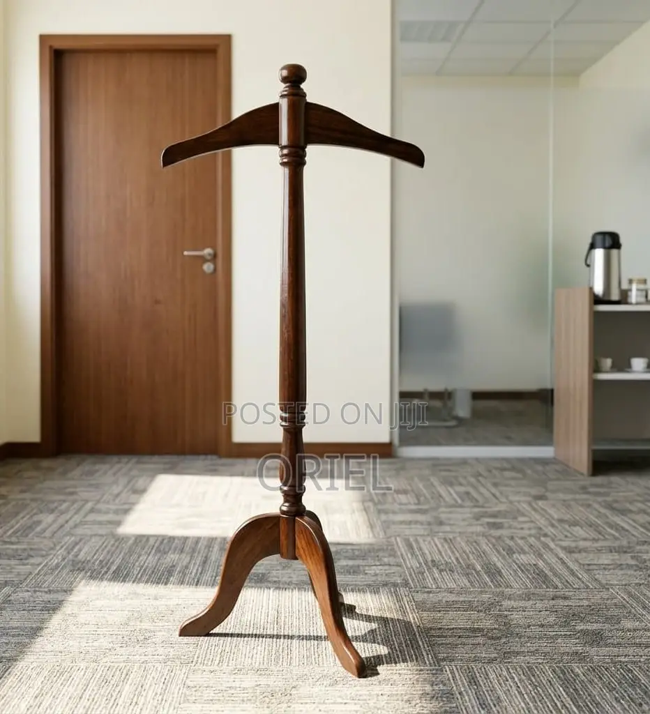 Office Coat Hanger : Wooden Office Coat Hanger Stand