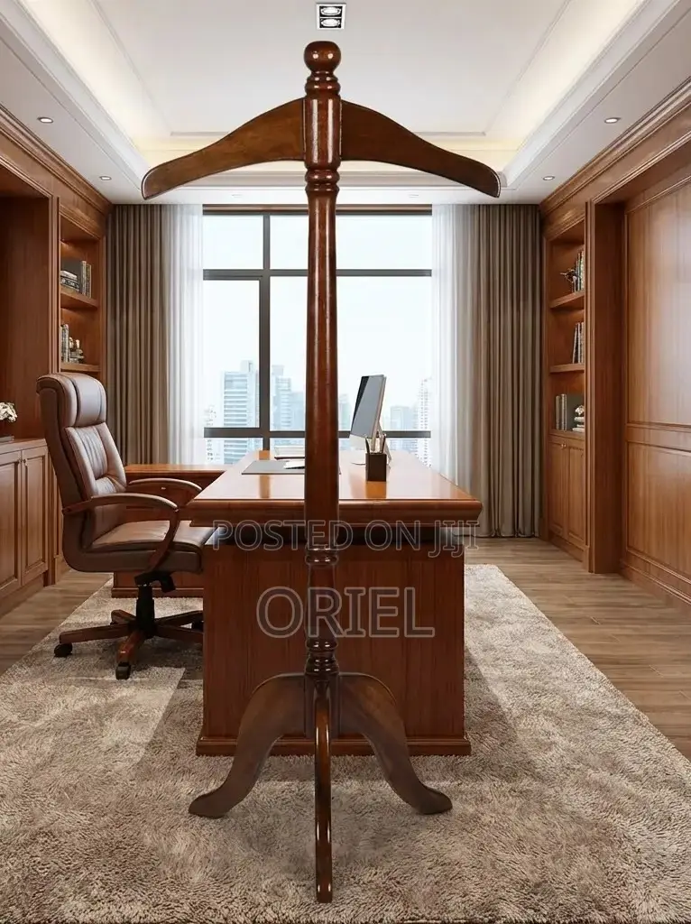 Office Coat Hanger : Wooden Office Coat Hanger Stand