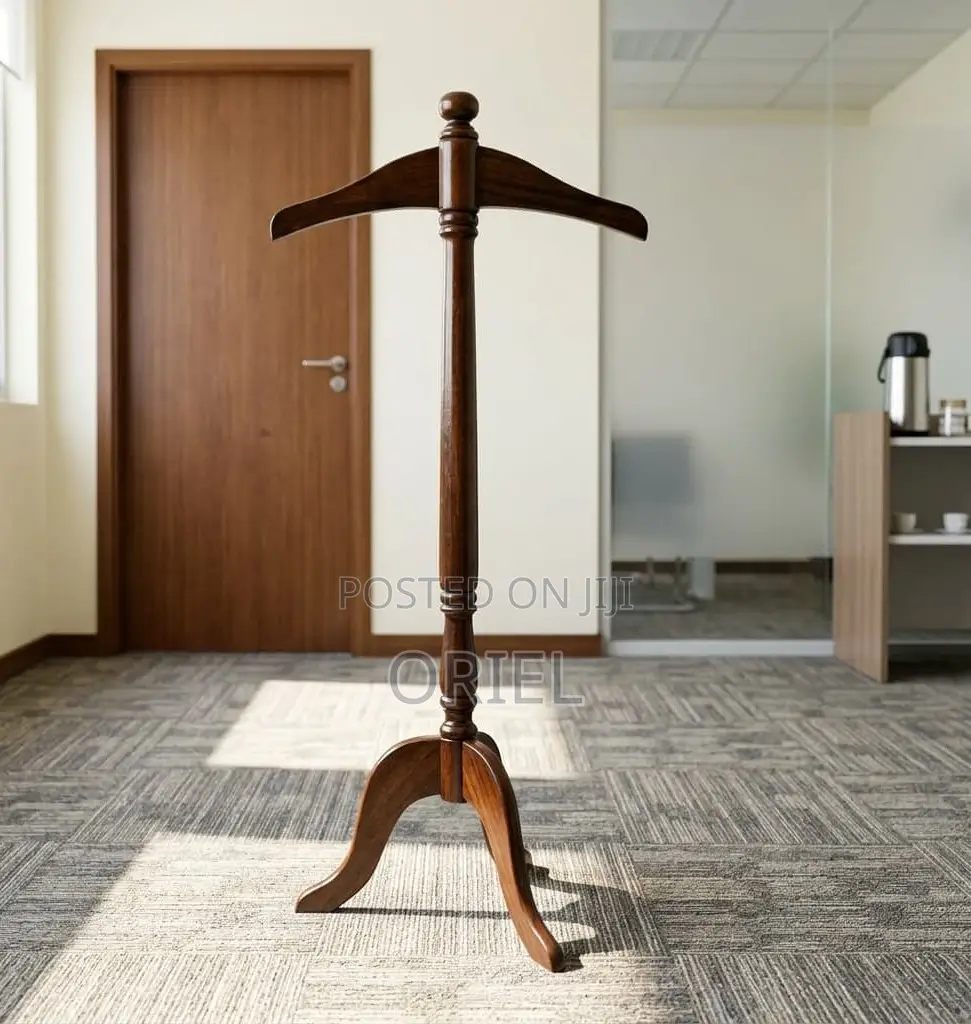 Office Coat Hanger : Wooden Office Coat Hanger Stand