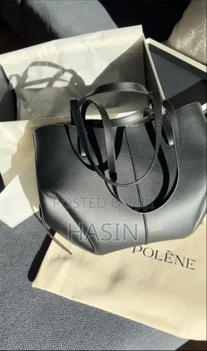 Polène Cyme Leather Tote Bag – Medium Large Sizes Available