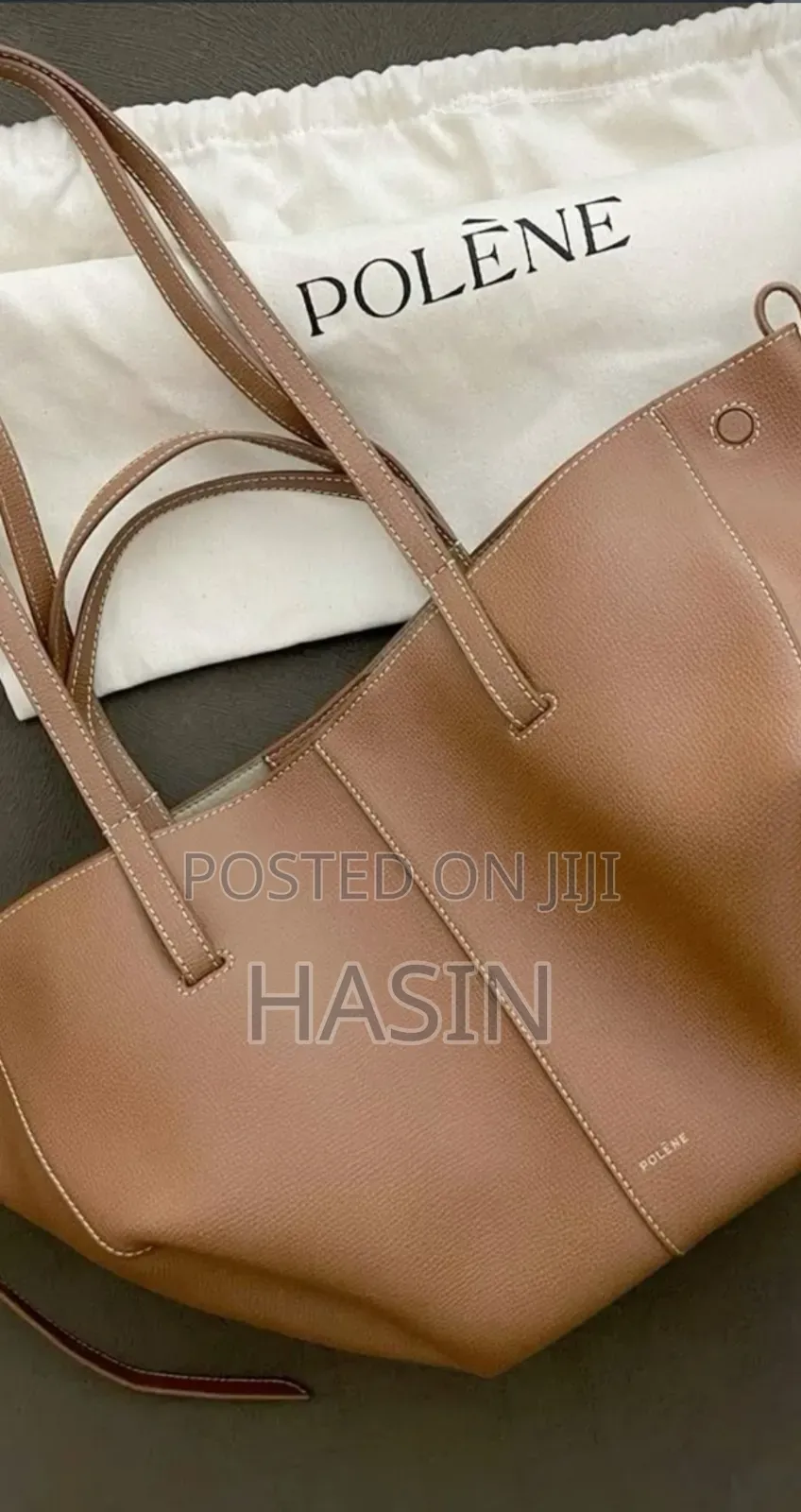 Polène Cyme Leather Tote Bag – Medium Large Sizes Available