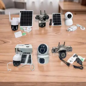 2 Lenses Cameras 4G Wifi Rotating Dual Triple Lens Solar Cameras