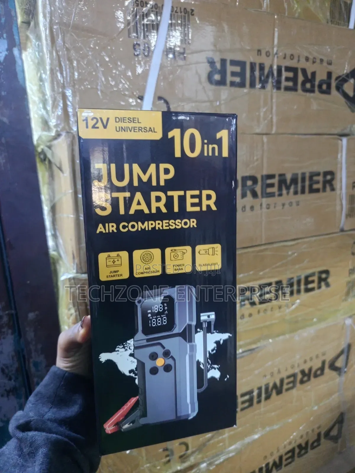 10 in 1 JUMP Starter 027B With Powerbank 